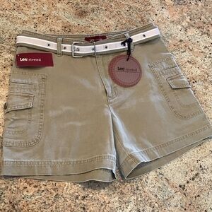 Lee riveted cargo Jean shorts 8 m brand new womens